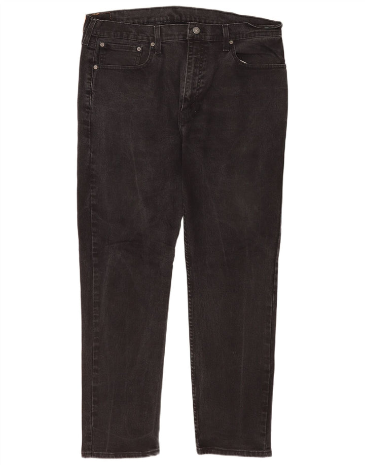 Levi's muške 502 sužene traperice W38 L32 crni pamuk