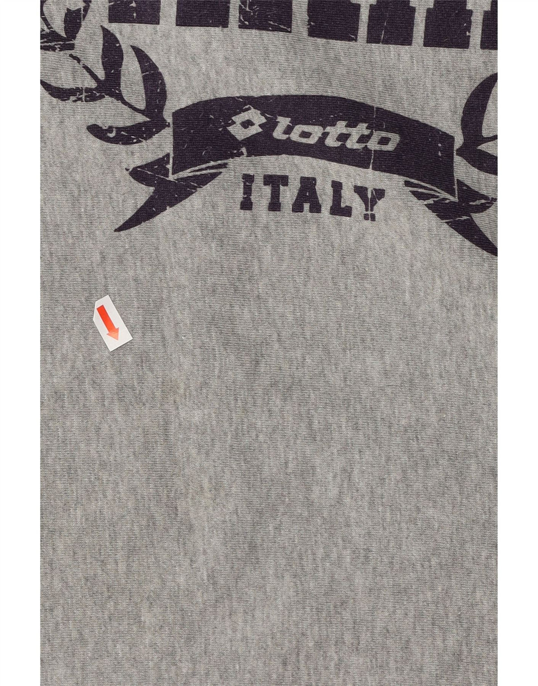 LOTTO Mens Graphic Sweatshirt Jumper XL Grey Cotton Vintage Lotto and Second-Hand Lotto from Messina Hembry 
