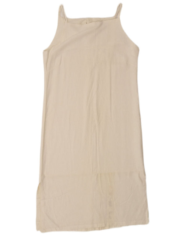 Vintage ženski sarafan UK 18 XL od bijelog pamuka