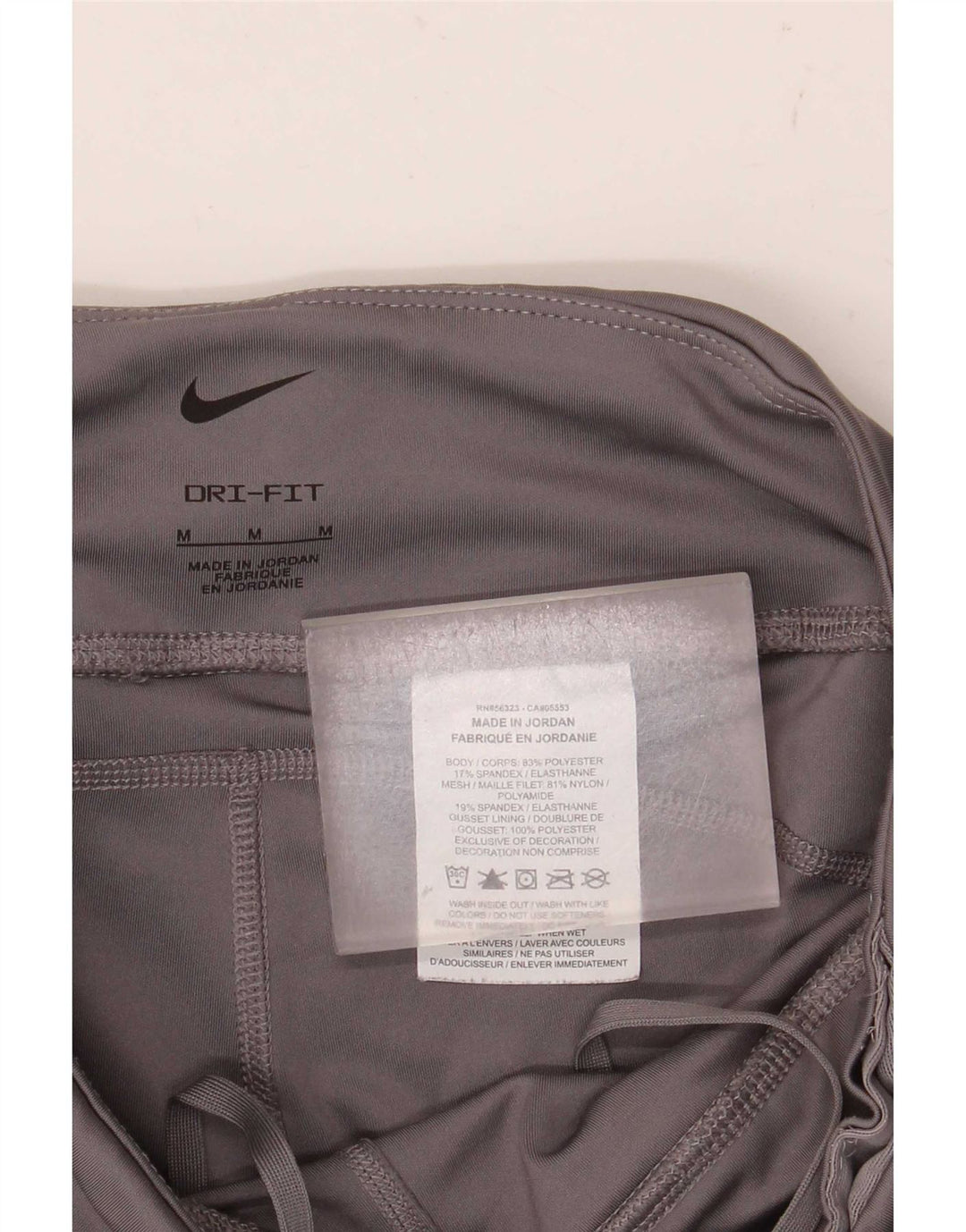 Nike Ženske Dri Fit Crop Leggings UK 12 Srednje sivi poliester