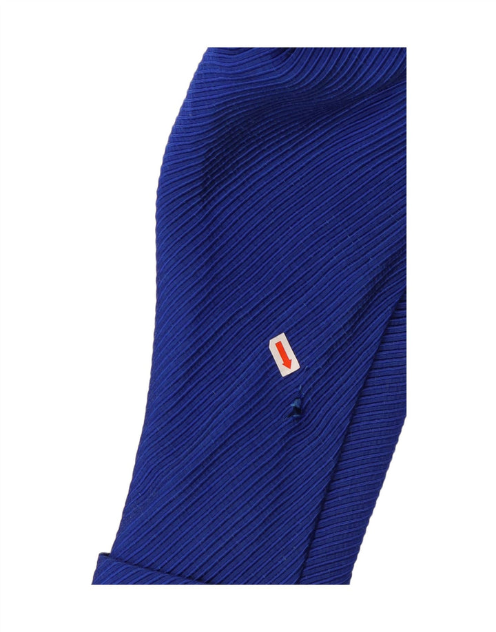 VINTAGE Ženska jakna jakna UK 12 Pamuk srednje plave pruge