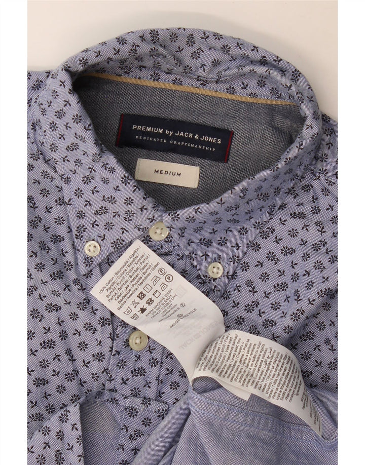 Jack & Jones muška košulja Srednje plavi cvjetni pamuk