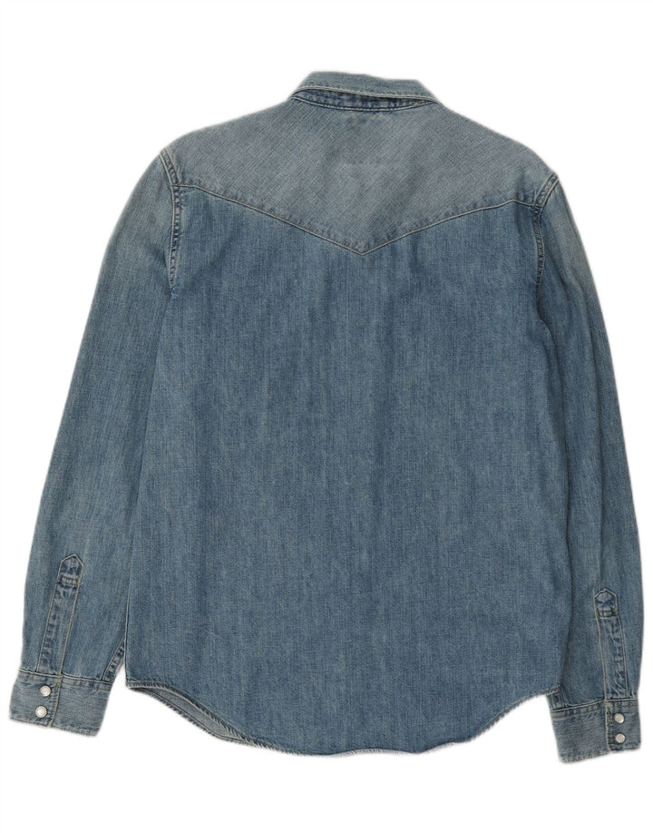 Levi's muška uska traper košulja srednje plave boje pamuka