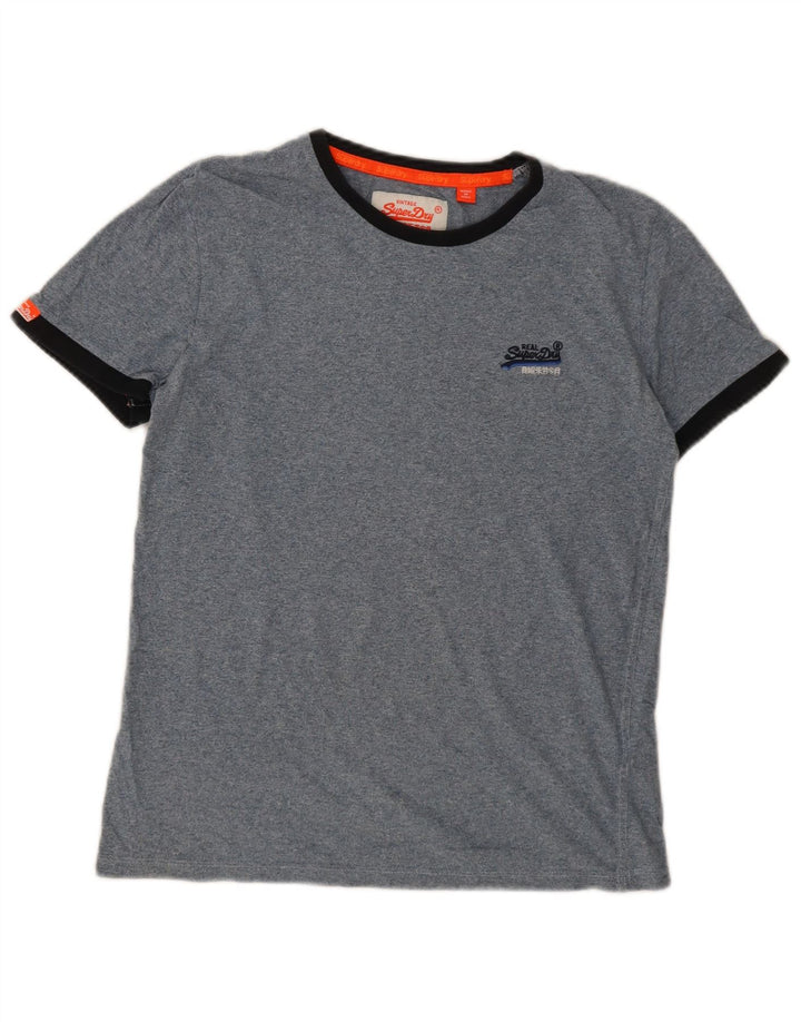 Superdry muška majica kratkih rukava Srednje plavi flekasti pamuk