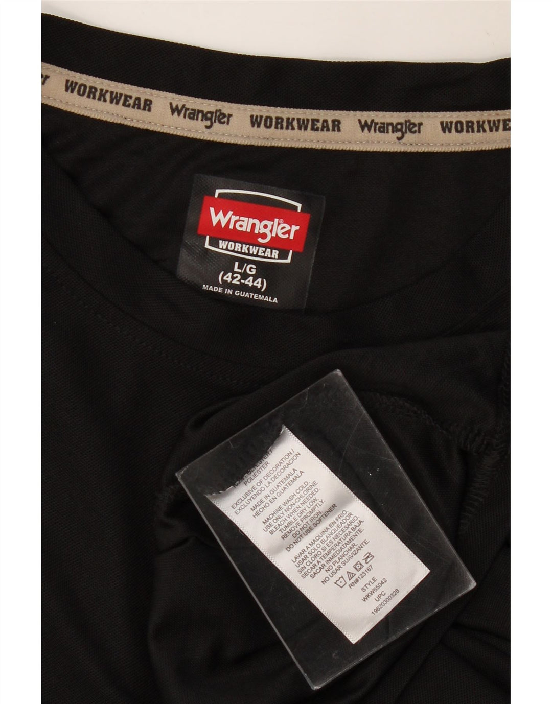 WRANGLER Muška majica kratkih rukava UK 42/44 veliki crni poliester