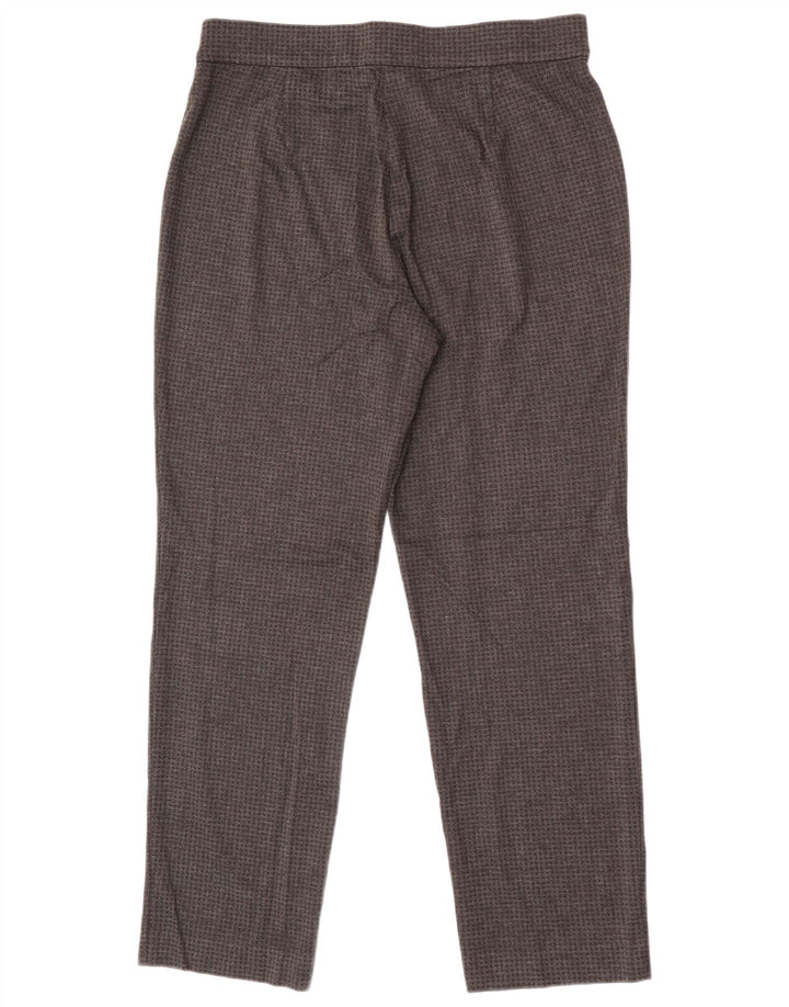 Ženske hlače Marks & Spencer UK 14 Large W32 L28 Siva Houndstooth