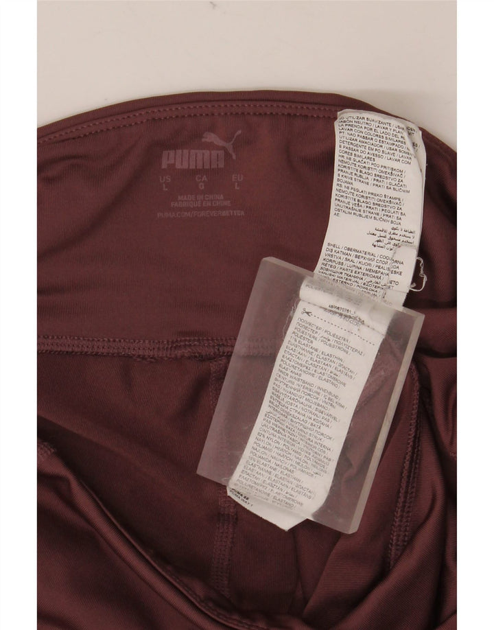 PUMA ženske kratke tajice UK 16 veliki tamnocrveni poliester