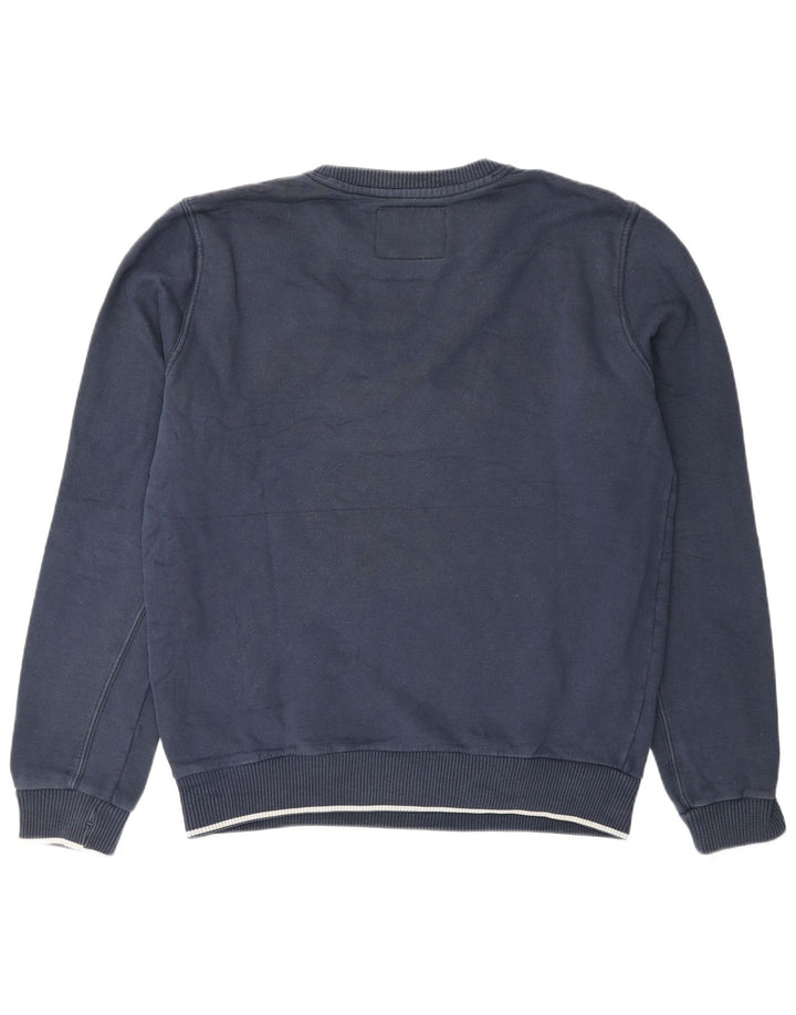Woolrich muški džemper s grafičkim motivima, veliki tamnoplavi pamuk