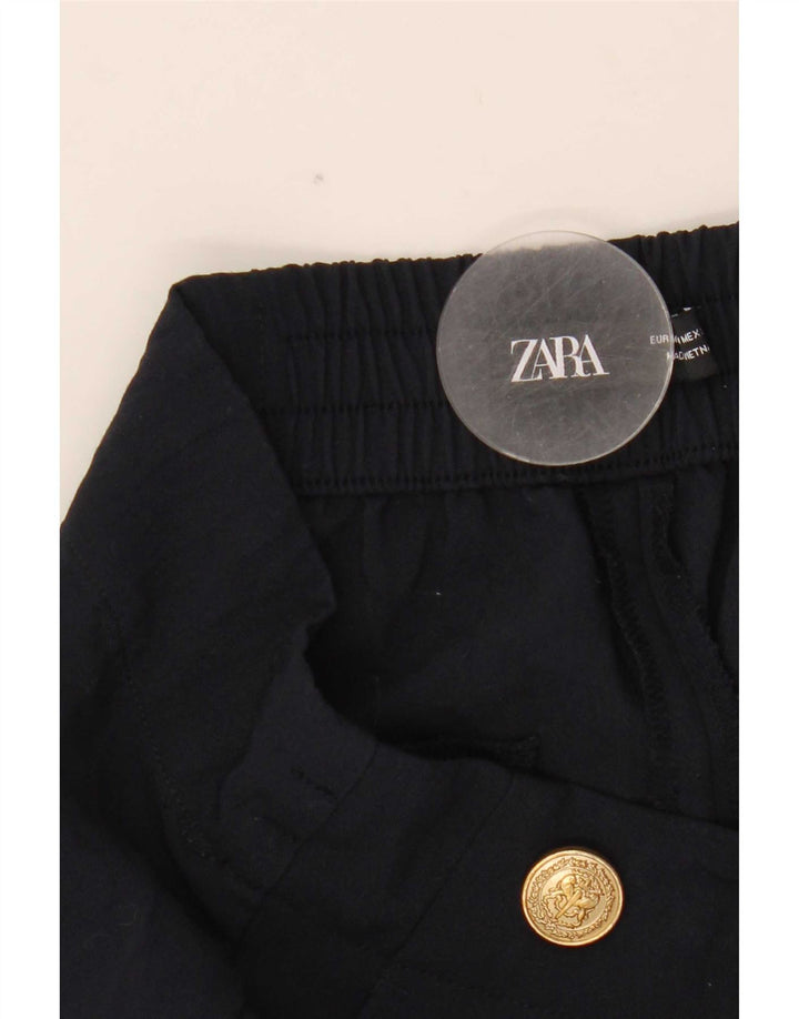 Zara ženske sužene chino hlače srednje veličine W28 L26 tamnoplavi poliester