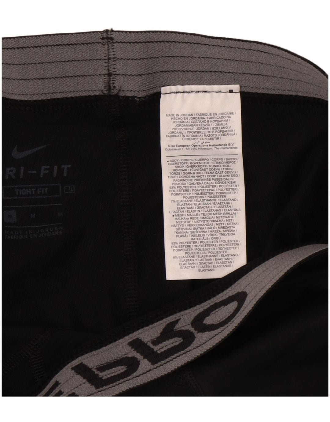 Nike Dri Fit Graphic tajice Srednje crni poliester