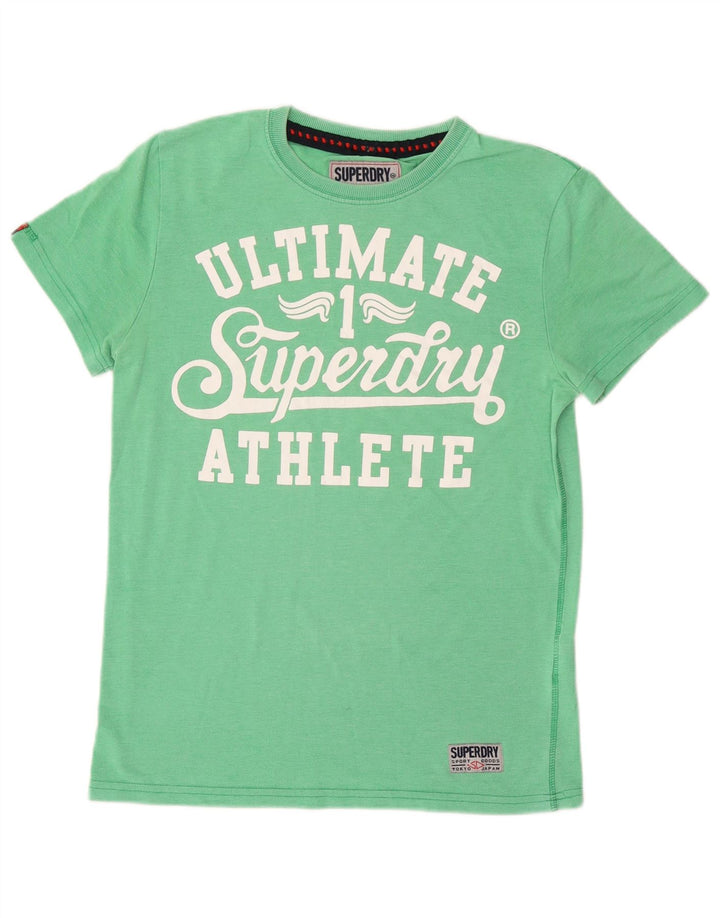 Superdry muška grafička majica kratkih rukava Srednje zeleni pamuk