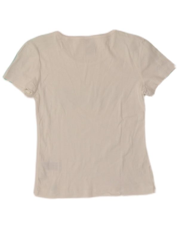 ADIDAS ženska majica kratkih rukava s grafičkim motivima, UK 10, mali bijeli pamuk