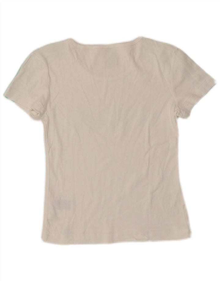 ADIDAS ženska majica kratkih rukava s grafičkim motivima, UK 10, mali bijeli pamuk