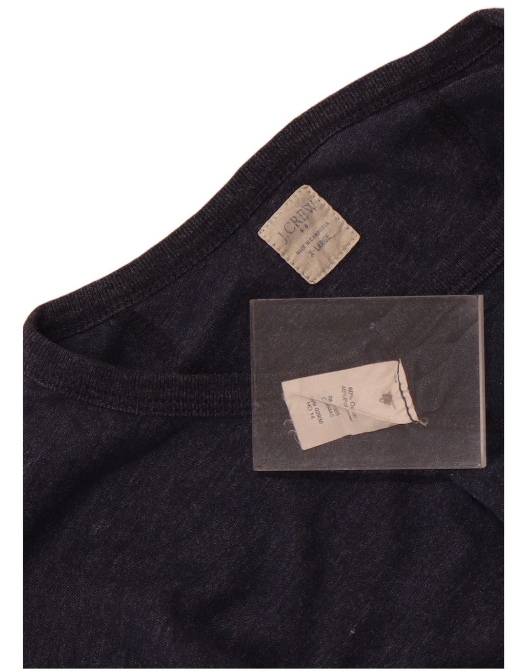 J. Crew muška majica dugih rukava XL tamnoplavi pamuk