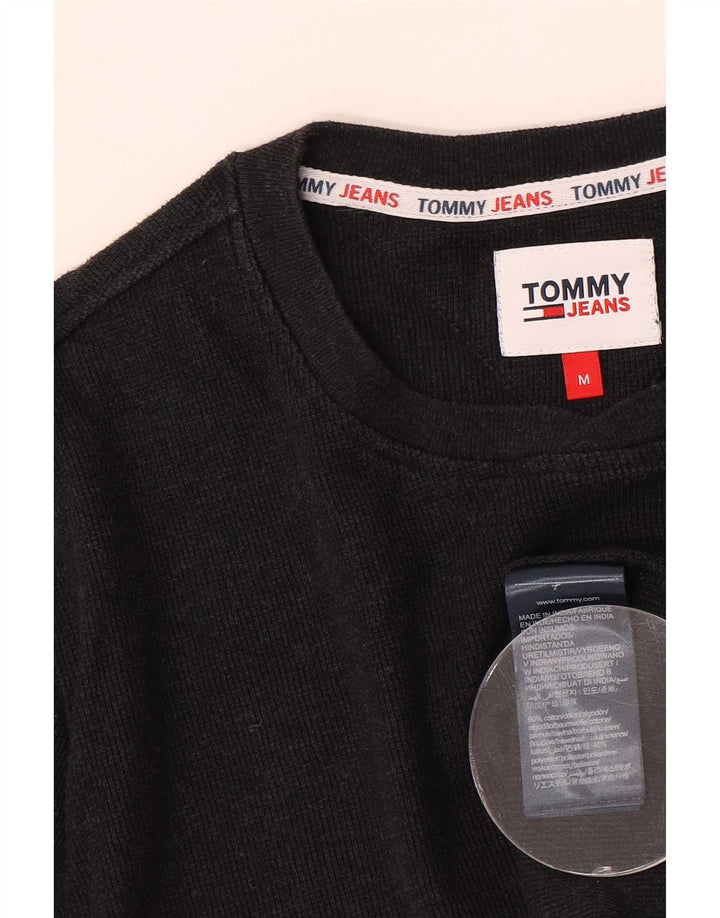 Tommy Hilfiger muška majica dugih rukava srednje crne pamučne boje