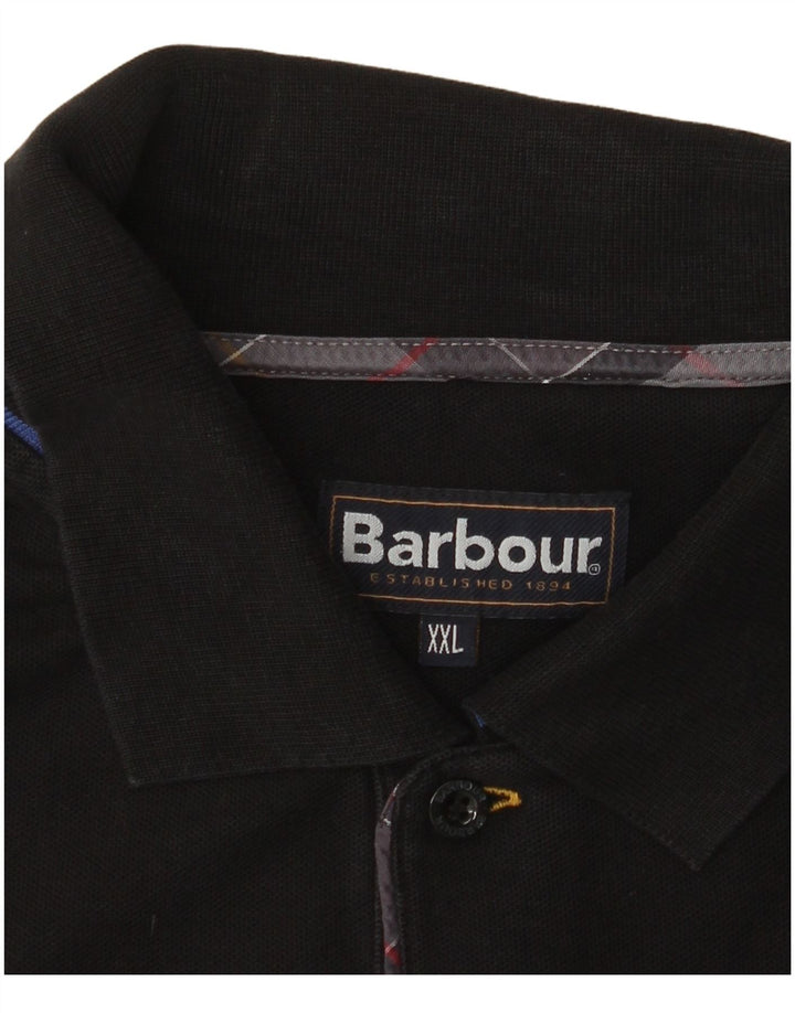BARBOUR Muška polo majica 2XL crni pamuk