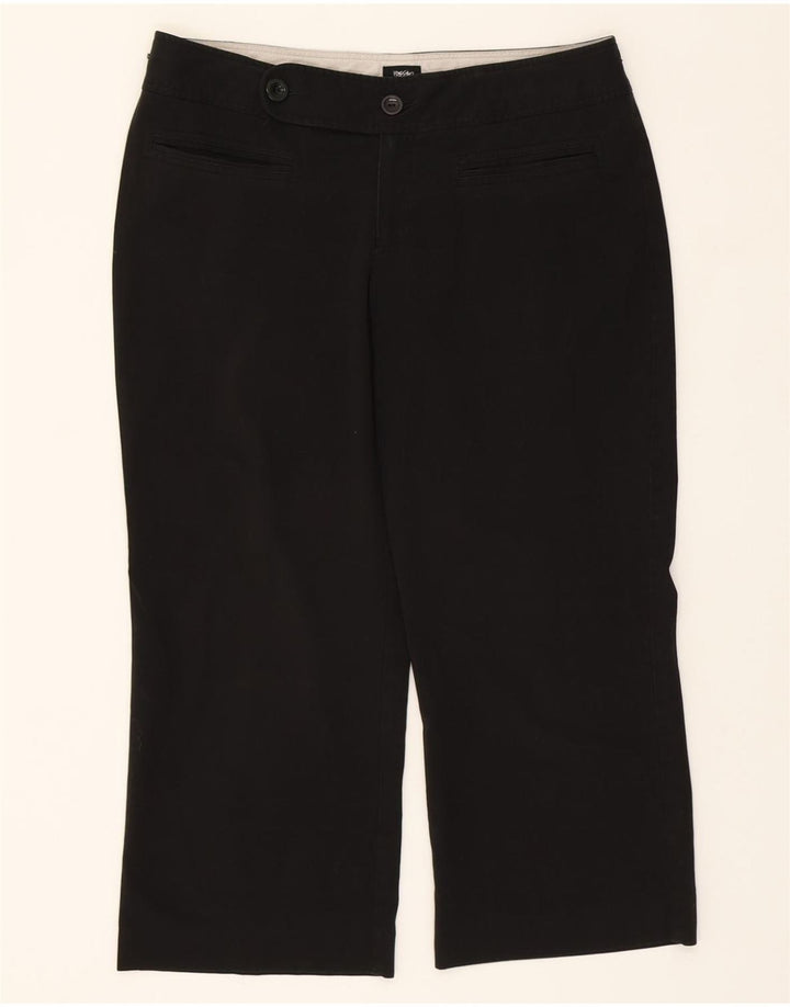 MOSSIMO Womens Straight Capri Trousers US 10 W34 L22 Black Polyester Vintage Mossimo and Second-Hand Mossimo from Messina Hembry 