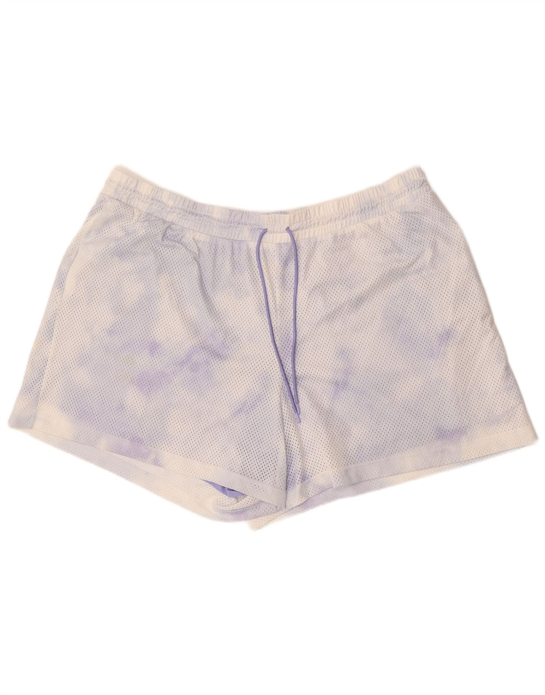 Nike Womens Sport Shorts UK 20 2XL  White Tie Dye Polyester