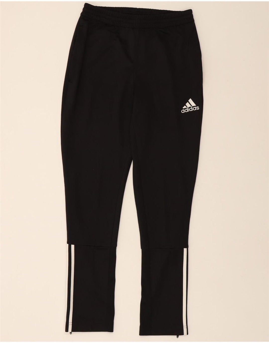 ADIDAS Mens Tracksuit Trousers Small Black Polyester Vintage Adidas and Second-Hand Adidas from Messina Hembry 