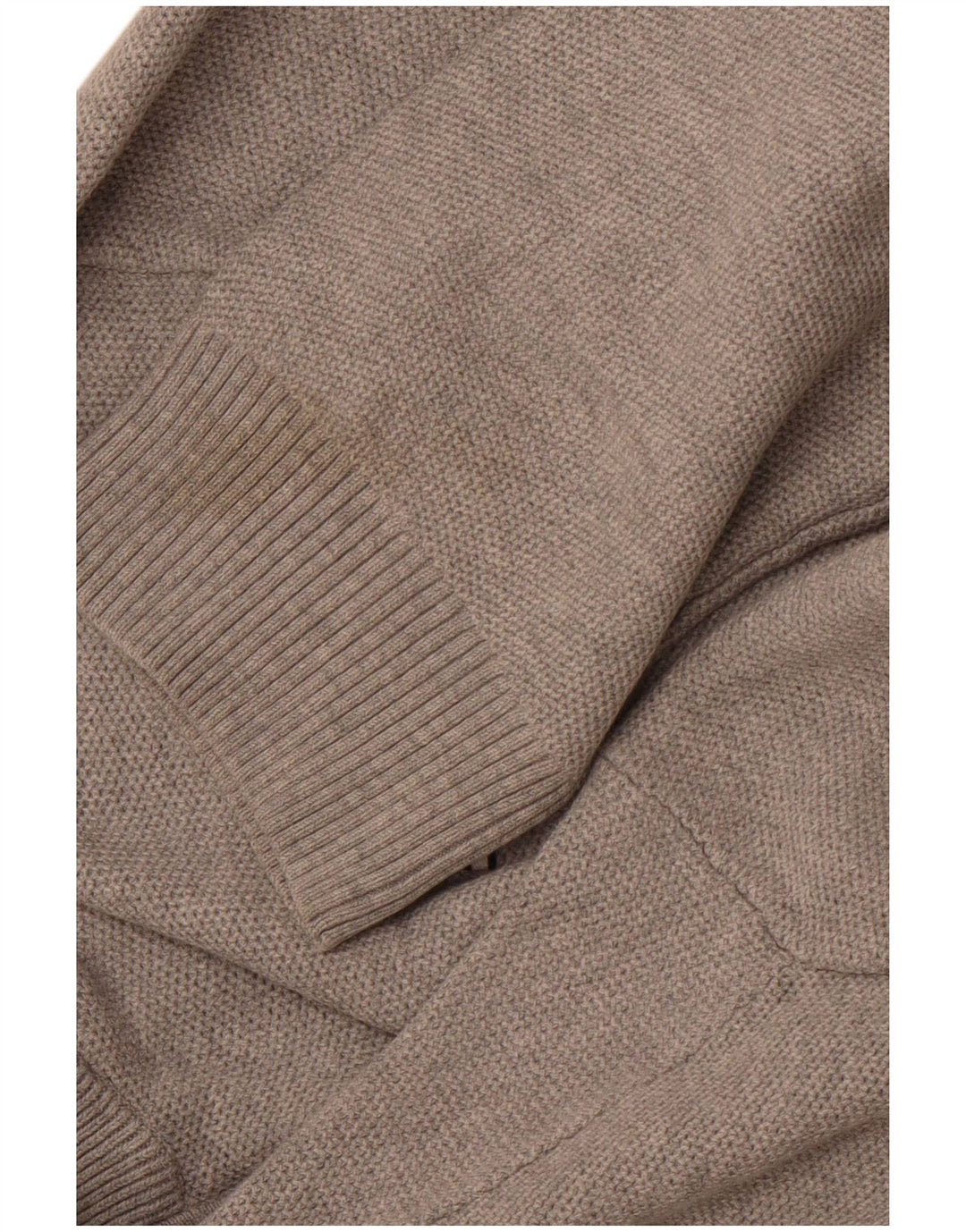 TOMMY HILFIGER Muški pulover s izrezom s patentnim zatvaračem XL, sivi pamuk