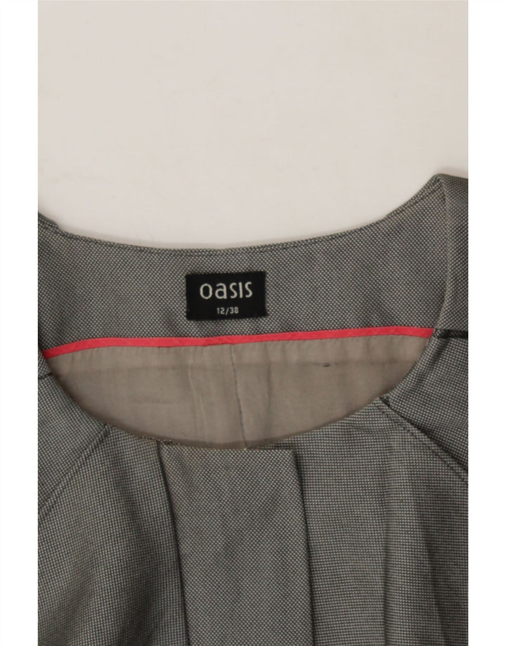 OASIS Womens Sleeveless Sheath Dress UK 12 Medium Grey Polyester Vintage Oasis and Second-Hand Oasis from Messina Hembry 