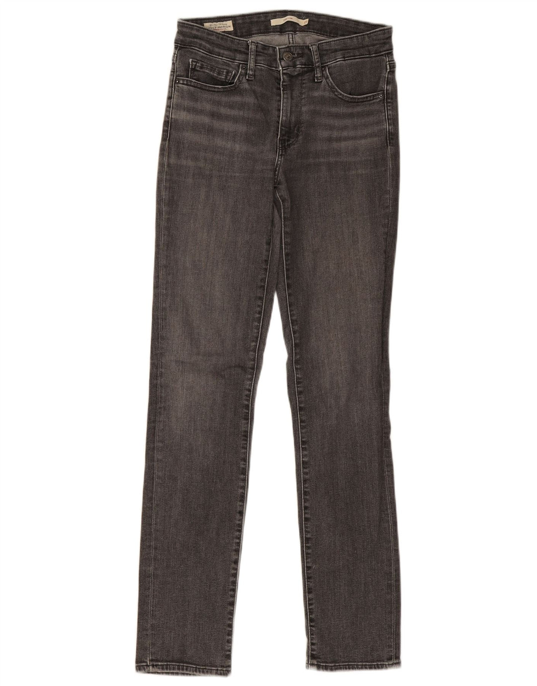 Levi's ženske 712 uske traperice W27 L31 sivi pamuk