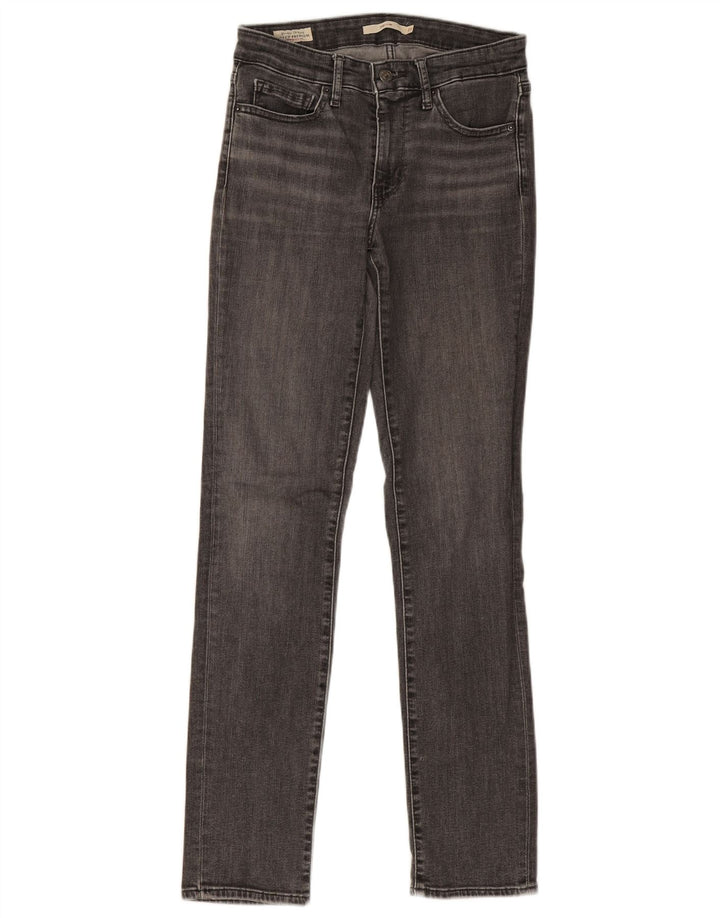 Levi's ženske 712 uske traperice W27 L31 sivi pamuk