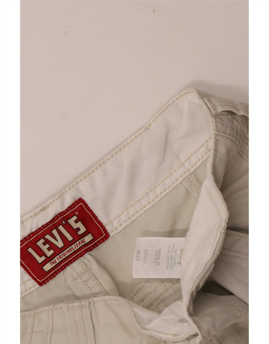 Levi's muške kargo kratke hlače W32 bež pamuk