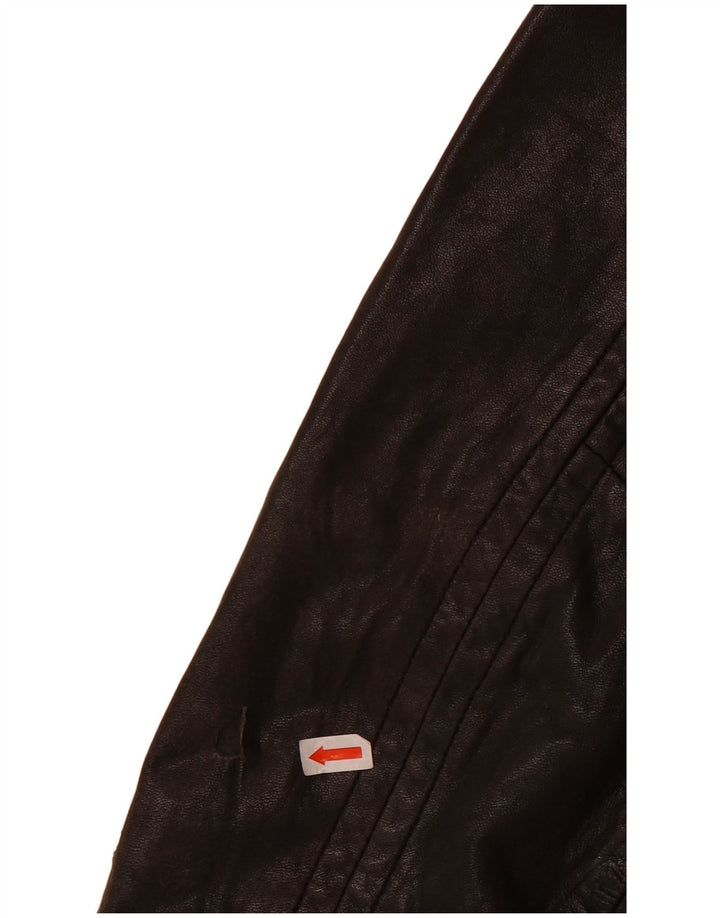 Marks & Spencer Boys Autograph kožna jakna 13-14 godina crna koža