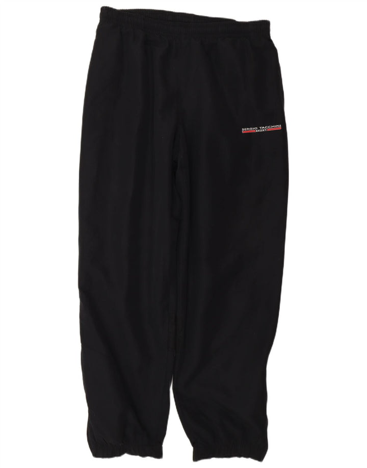 SERGIO TACCHINI Muške trenirke Hlače velike W34 L31 crni poliester