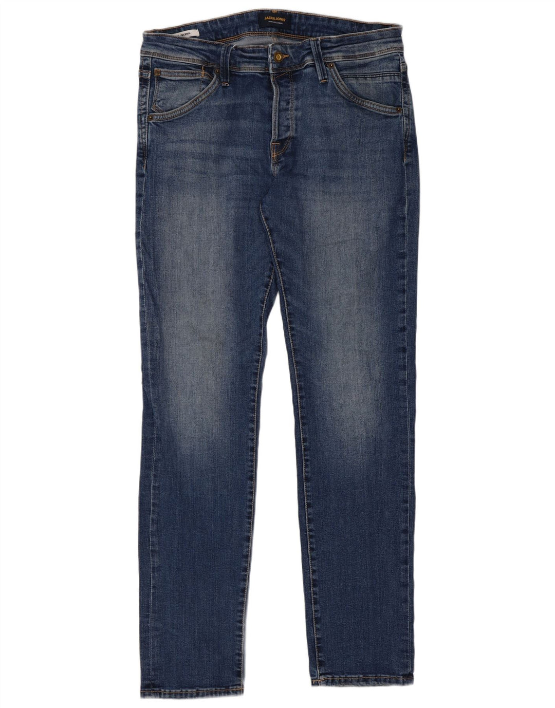 Jack & Jones muške uske traperice GLENN W32 L32 plavi pamuk
