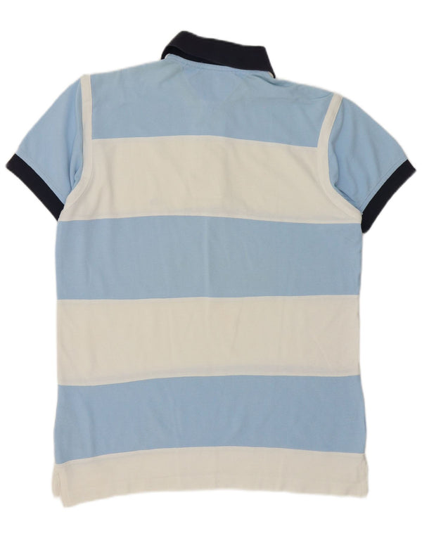 Tommy Hilfiger Mens Rugby Polo Shirt Small Multicoloured Striped Cotton