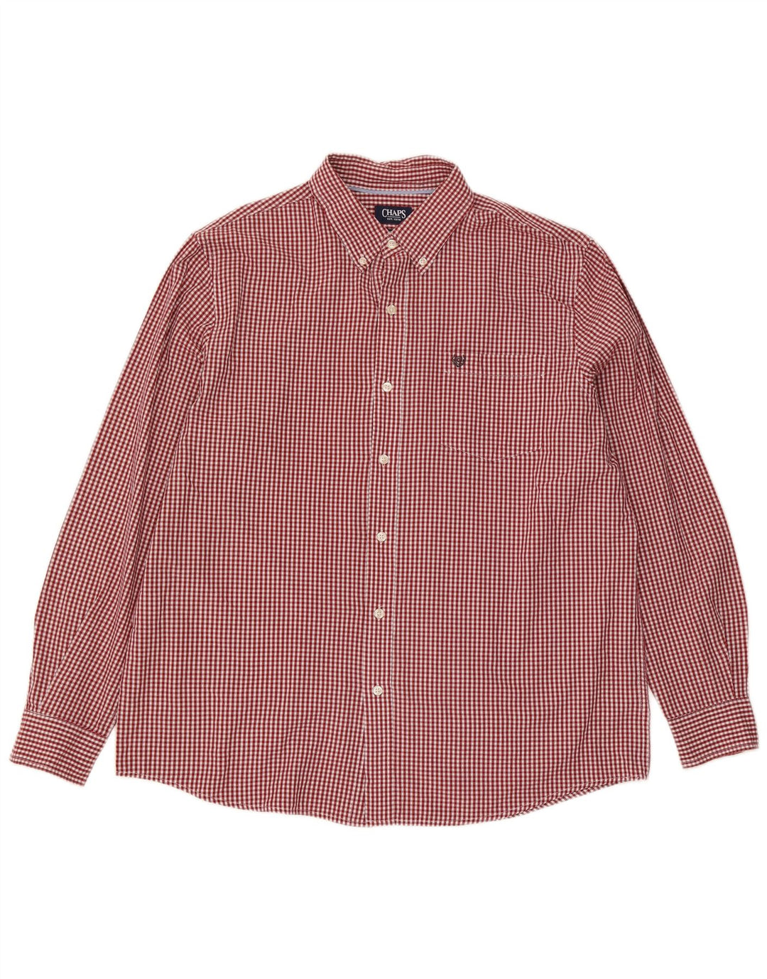 Chaps Muška košulja XL Red Gingham pamuk