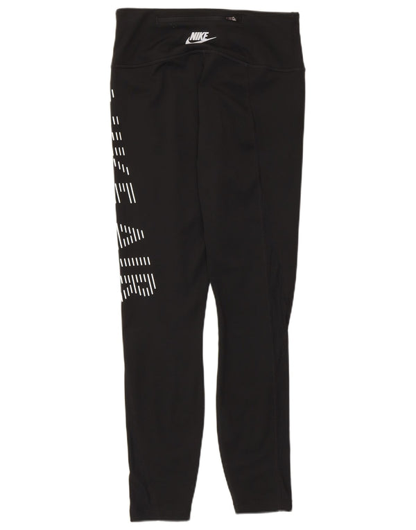 Nike Ženske Dri Fit Graphic Leggings UK 8 Male crne