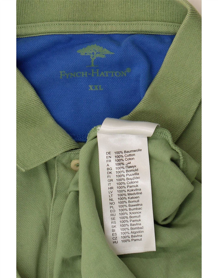 Fynch Hatton muška polo majica 2XL zeleni pamuk