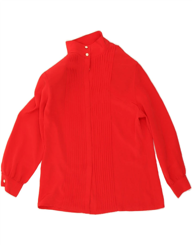 RENATO BALESTRA Womens Blouse Top IT 44 Medium Red Polyester Vintage Renato Balestra and Second-Hand Renato Balestra from Messina Hembry 