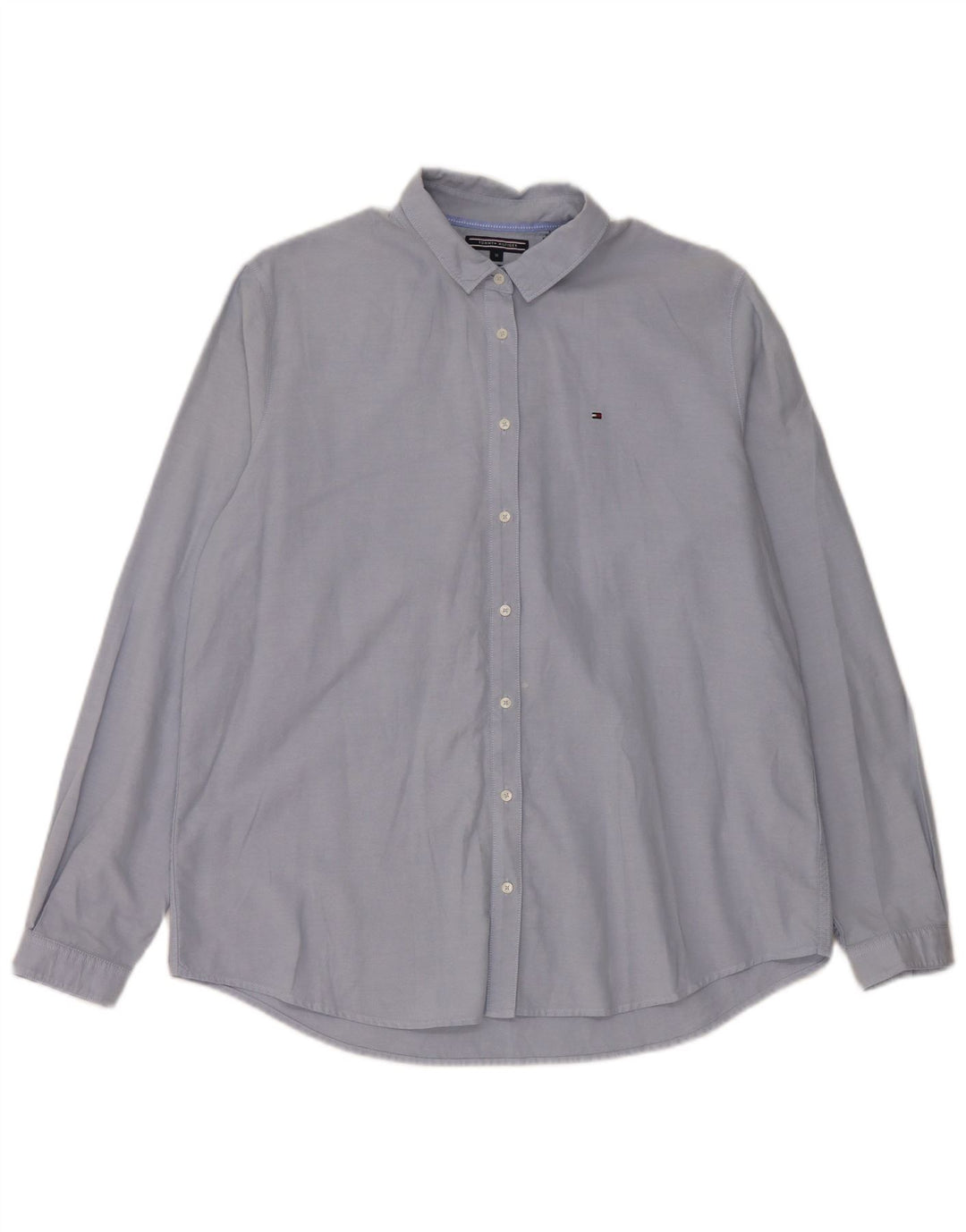 TOMMY HILFIGER Ženska košulja standardnog kroja US 10 Large Blue Cotton