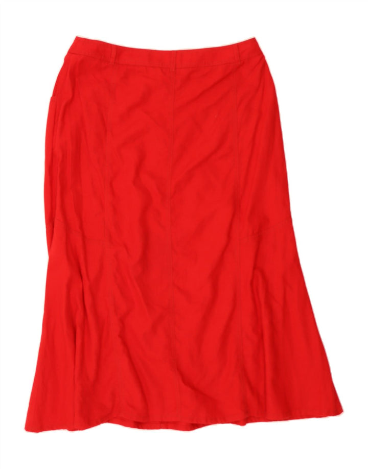 VIYELLA Womens Petit A-Line Skirt W34 Large Red Vintage Viyella and Second-Hand Viyella from Messina Hembry 