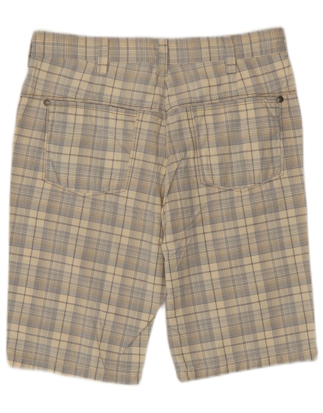 Plave bočne muške chino kratke hlače IT 46 male W32 bež karirani pamuk