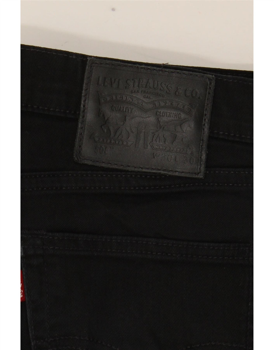 Levi's muške 508 Regular Tapered Jeans W30 L30 crni pamuk