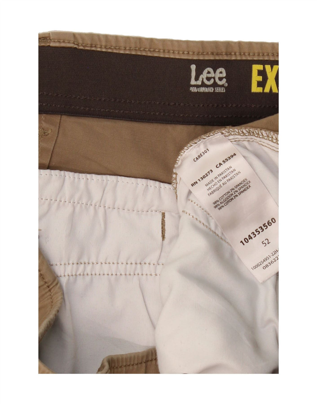 LEE Mens Chino Shorts W52 5XL Beige Cotton Vintage Lee and Second-Hand Lee from Messina Hembry 