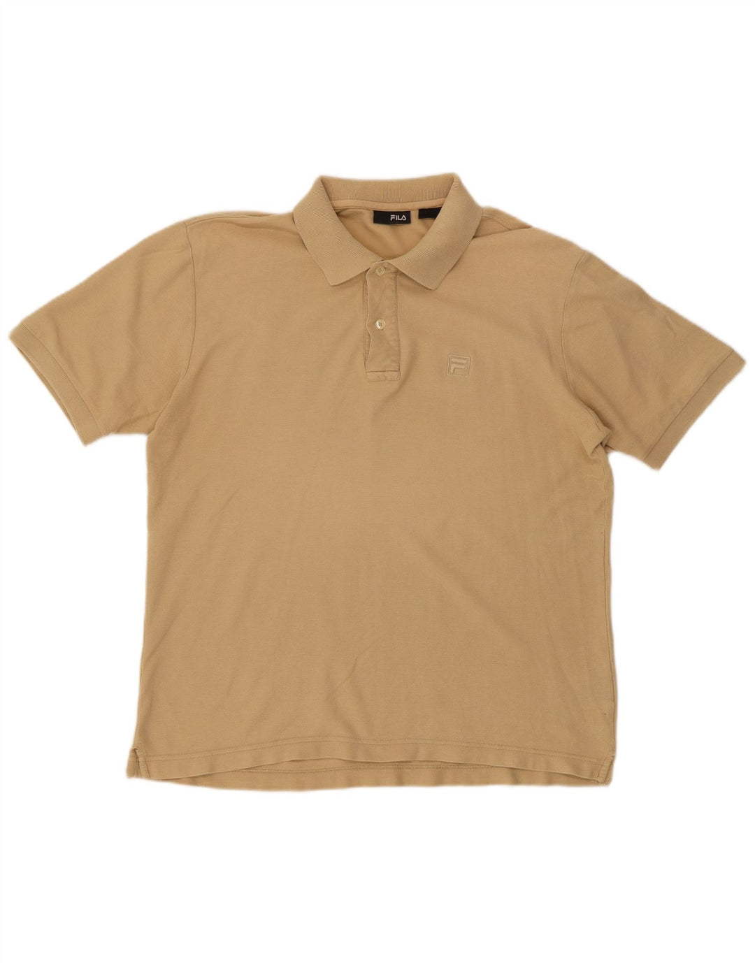 Fila muška polo majica kratkih rukava srednjeg kroja srednje bež boje