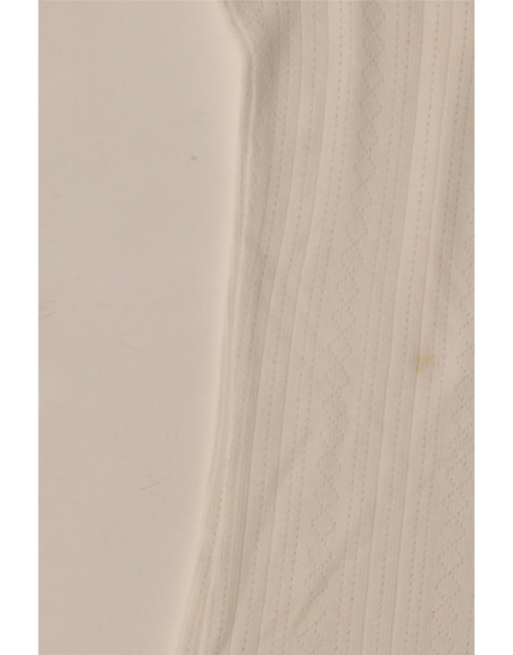 Marlboro Classics Ženska majica kratkih rukava UK 12 Srednje sivobijeli pamuk