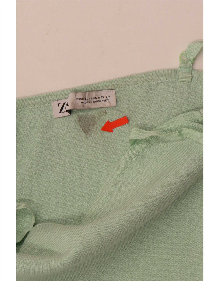 Zara ženski kratki Cami Top UK 4 XS Zeleni