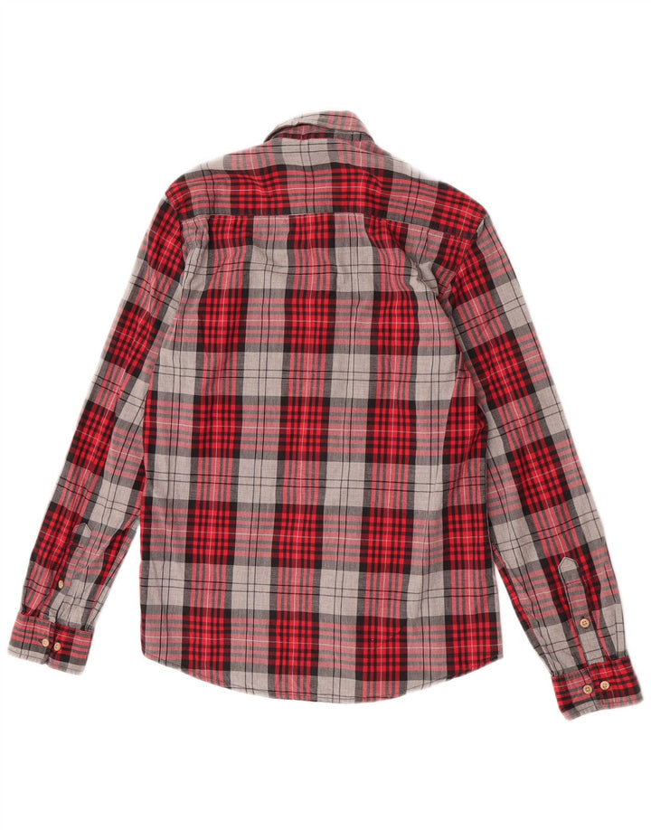 Jack & Jones muška flanelska košulja mali crveni karirani pamuk