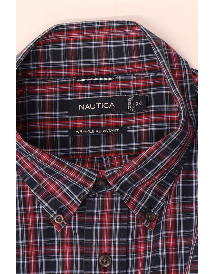 Nautica muška košulja 2XL tamnoplava karirana pamuk