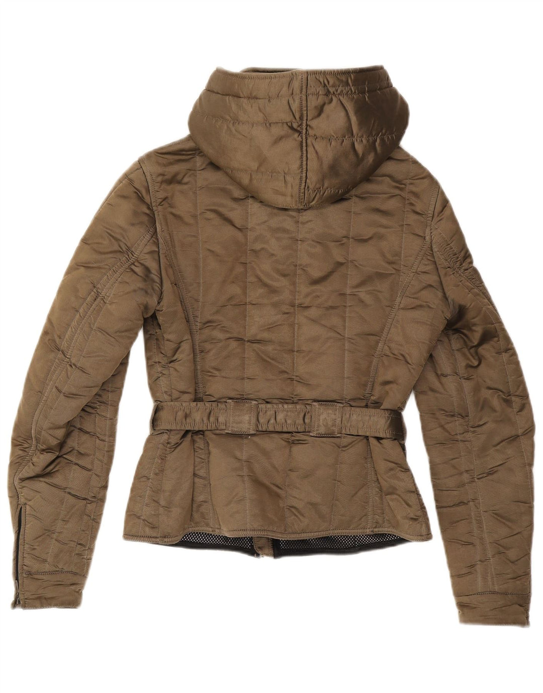 Refrigiwear ženska prošivena jakna s kapuljačom UK 14 srednje smeđi poliamid