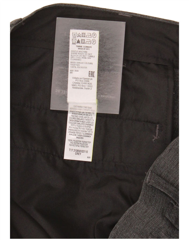 Marks & Spencer muške uske chino hlače W28 L31 sivi poliester