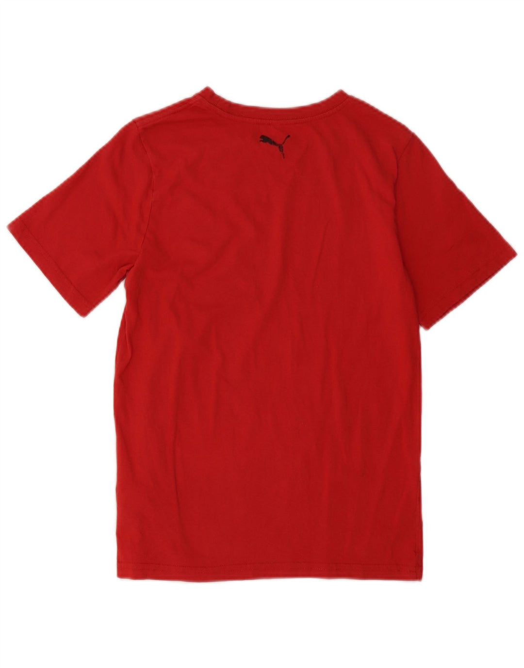 PUMA Boys Graphic T-Shirt Top 10-11 Years Medium Red Pamuk