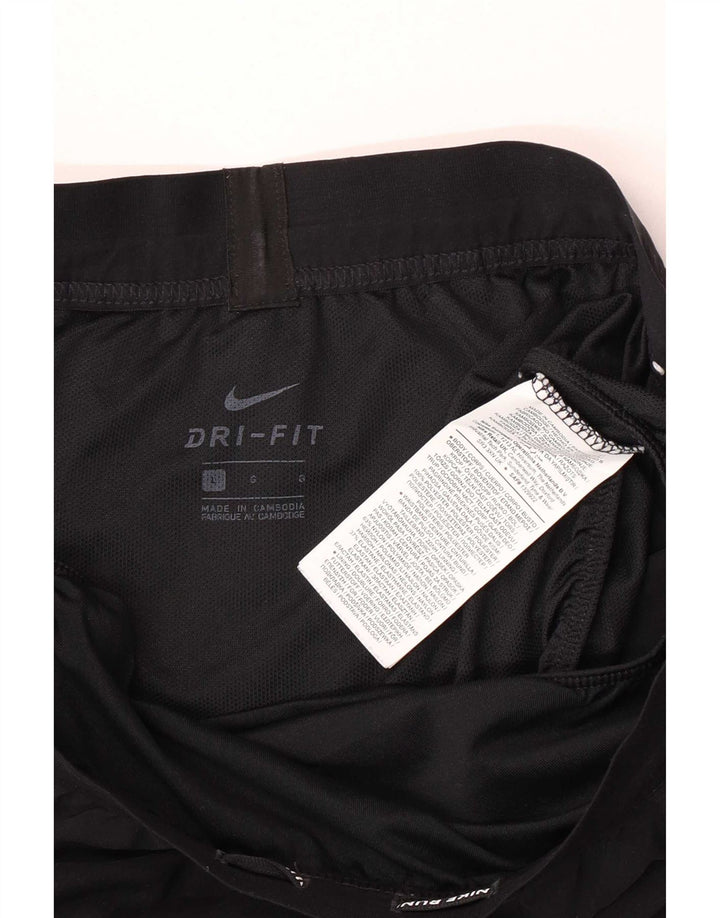 Nike ženske kratke sportske kratke hlače Dri Fit, velike crne poliesterske